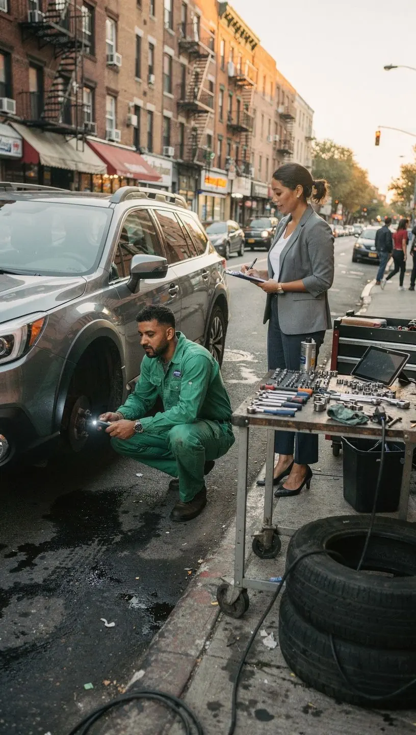 Buyer reviewing a transparent, itemized inspection report comparing dealer and private car listings.